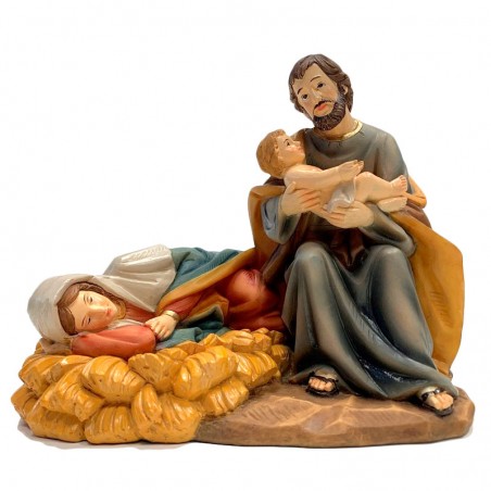 Figura Sagrada Familia, la Virgen María descansando